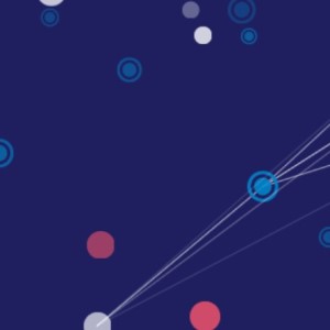 Dots and line graphic